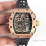 KV Factory Swiss Richard Mille RM 11-03 Flyback 7750 Watch Skeleton Dial Black Rubber